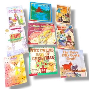 Scholastic books lot of 9 Grade level 1 and 2